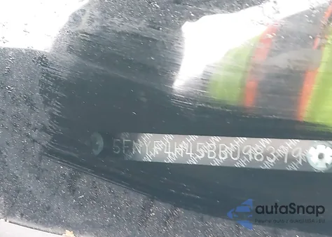 2011 Honda Pilot Ex из США, поврежденный, VIN 5FNYF4H45BB098379